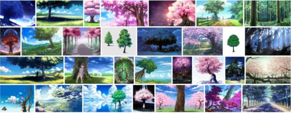 Anime Trees - How To Draw Anime Trees ? 