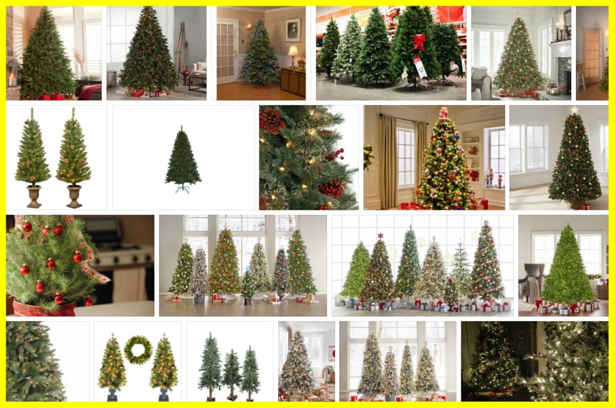 Home Depot Artificial Christmas Trees Tree Types